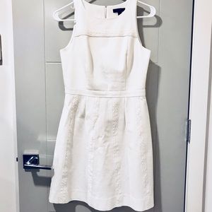 J Crew- Business Causal-Cotton white dress